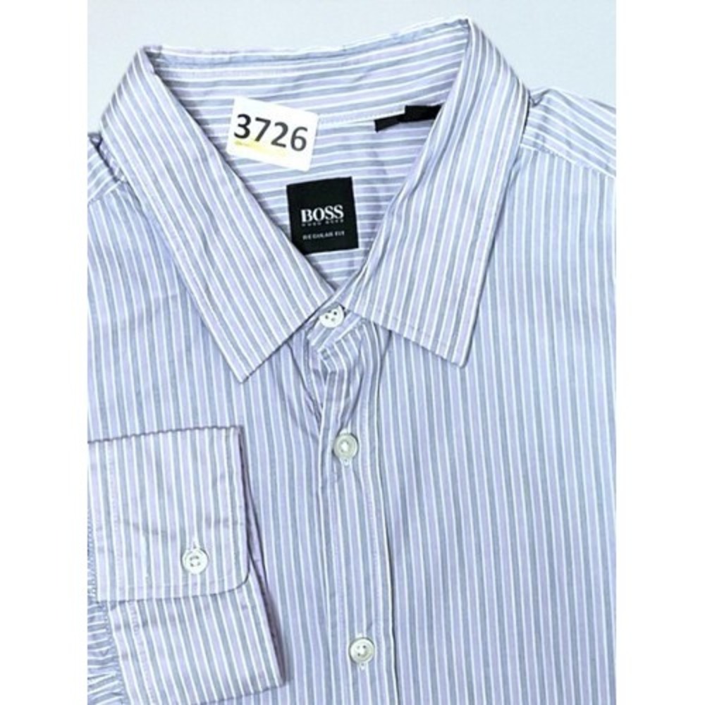 Hugo Boss Regular Fit Striped Button Up Long Sleeve Dress Shirt Men XL Turkey